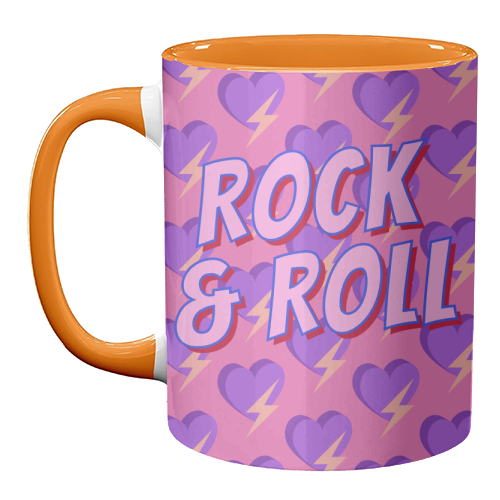 Rock & Roll Lover - unique mug by Nida Designs