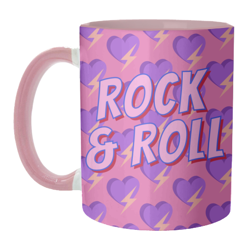 Rock & Roll Lover - unique mug by Nida Designs
