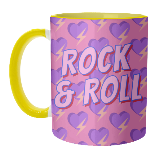 Rock & Roll Lover - unique mug by Nida Designs