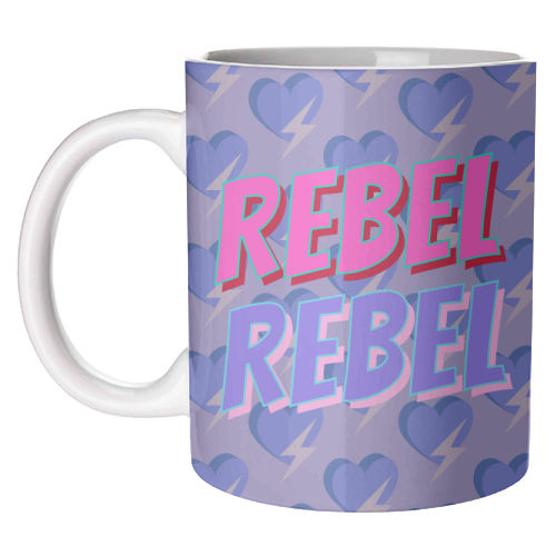 Rebel Rebel - unique mug by Nida Designs