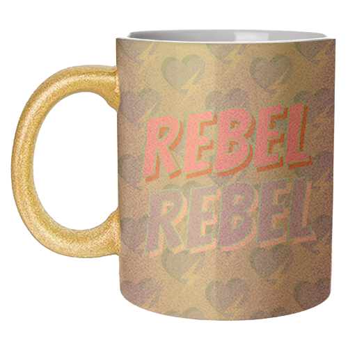 Rebel Rebel - unique mug by Nida Designs