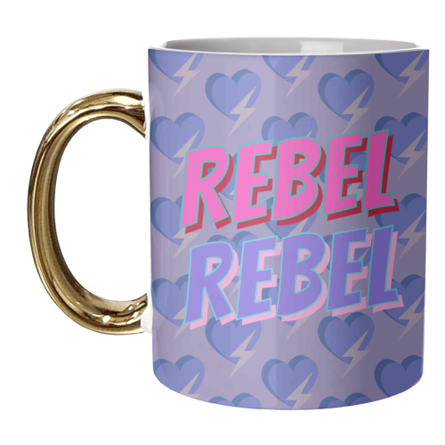 Rebel Rebel - unique mug by Nida Designs