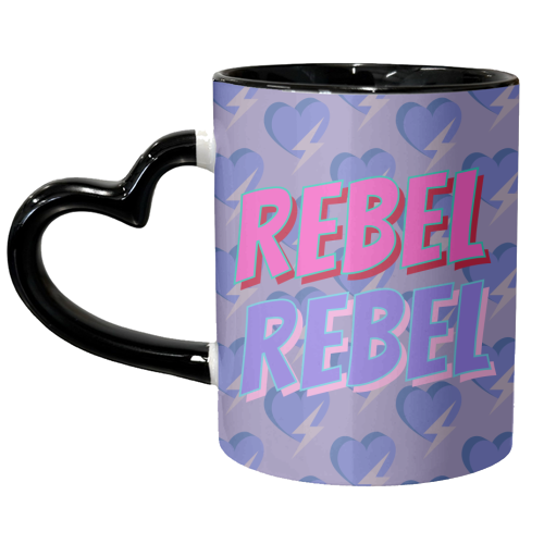 Rebel Rebel - unique mug by Nida Designs