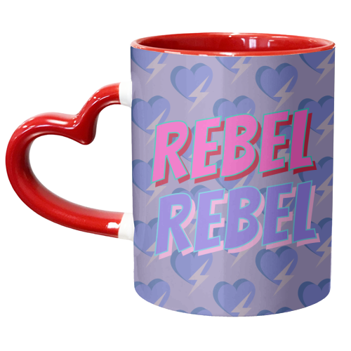 Rebel Rebel - unique mug by Nida Designs