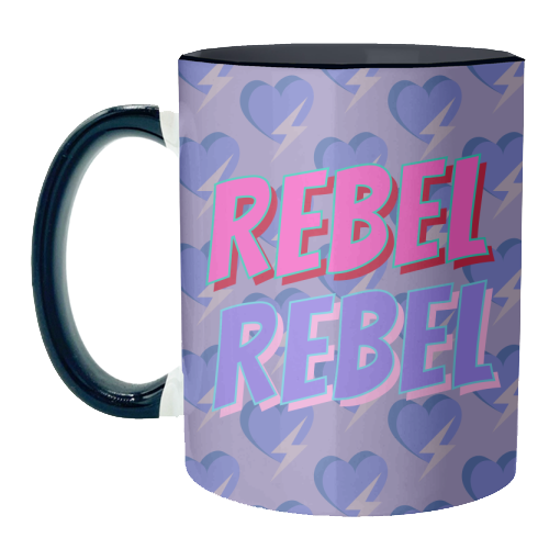 Rebel Rebel - unique mug by Nida Designs