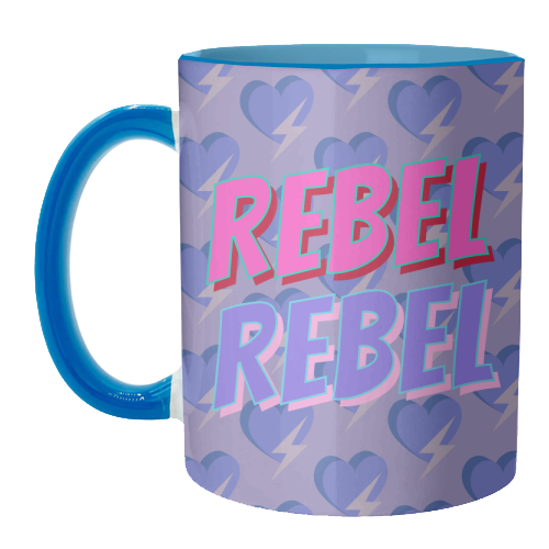 Rebel Rebel - unique mug by Nida Designs
