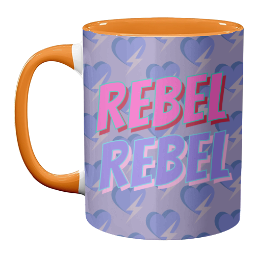 Rebel Rebel - unique mug by Nida Designs