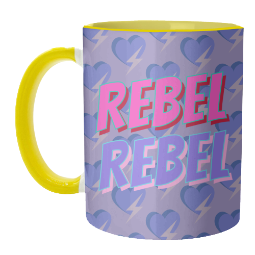 Rebel Rebel - unique mug by Nida Designs