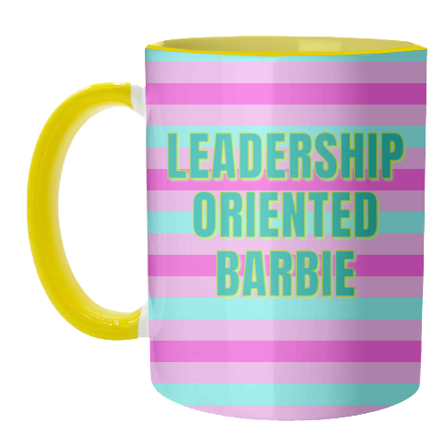 Leadership Oriented Barbie - unique mug by Nida Designs