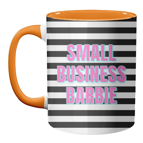 Small Business Barbie - unique mug by Nida Designs