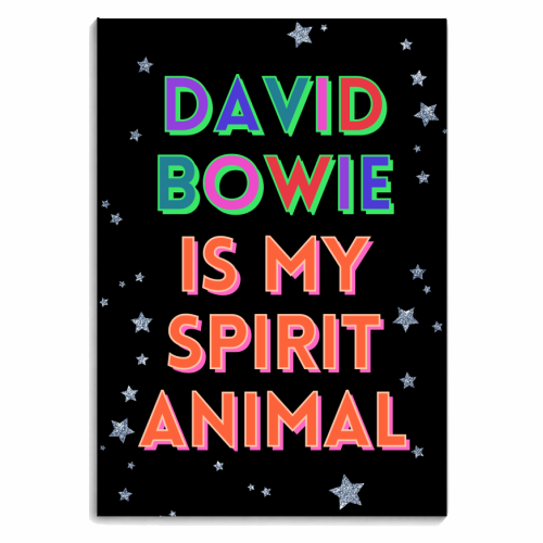 David Bowie - My Spirit Animal Series - personalised A4, A5, A6 notebook by Nida Designs