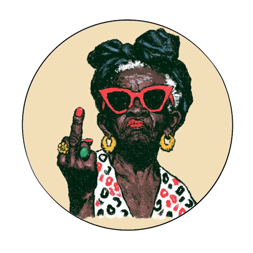 God bless you - Circle Sticker by DejaReve