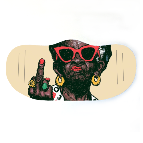 God bless you - face cover mask by DejaReve