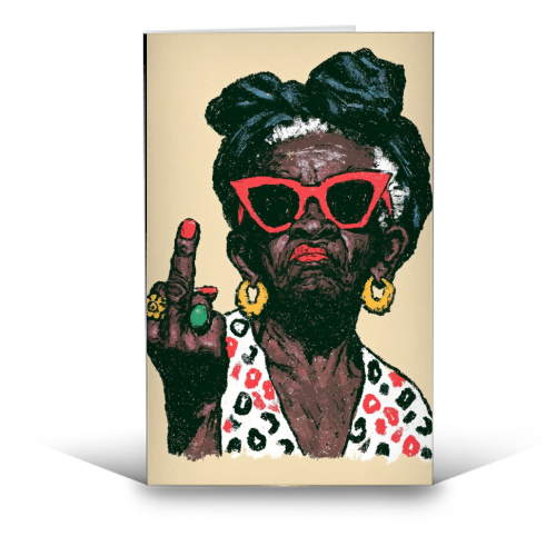 God bless you - funny greeting card by DejaReve