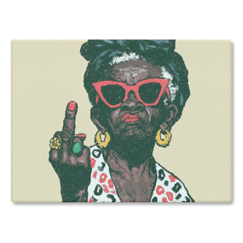 God bless you - glass chopping board by DejaReve