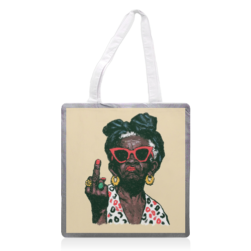 God bless you - printed canvas tote bag by DejaReve