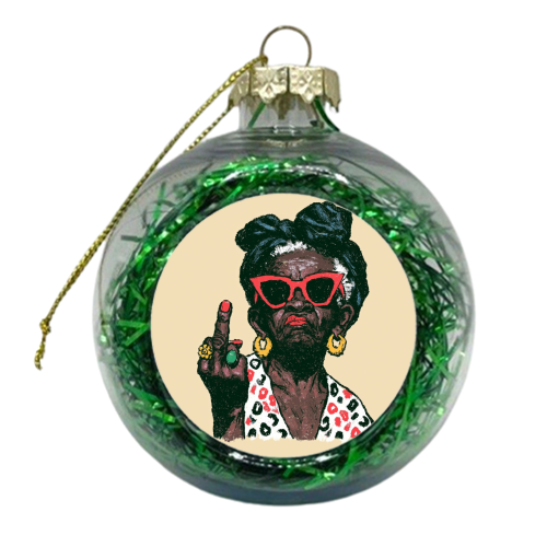 God bless you - xmas bauble by DejaReve