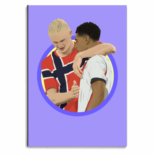 Haaland & Bellingham - personalised A4, A5, A6 notebook by Pink and Pip