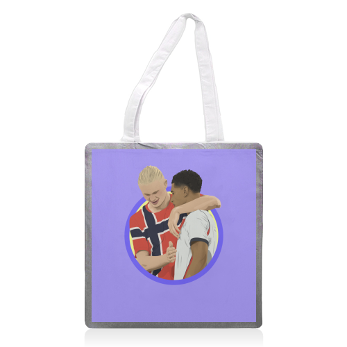 Haaland & Bellingham - printed canvas tote bag by Pink and Pip