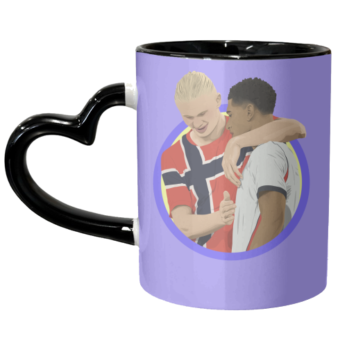 Haaland & Bellingham - unique mug by Pink and Pip