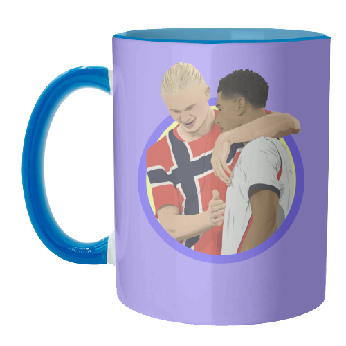 Haaland & Bellingham - unique mug by Pink and Pip