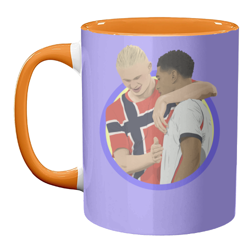 Haaland & Bellingham - unique mug by Pink and Pip