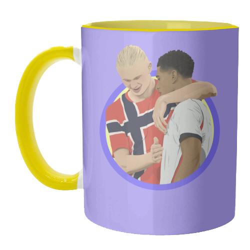 Haaland & Bellingham - unique mug by Pink and Pip