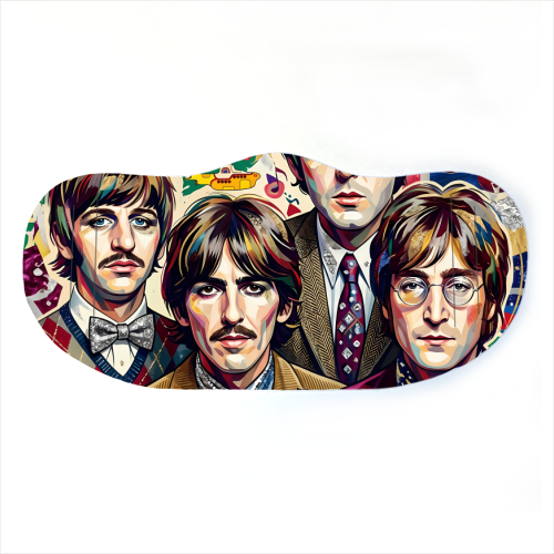 The Beatles: A Pop Art Symphony - face cover mask by haris kavalla