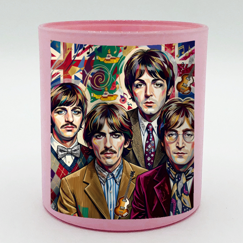 The Beatles: A Pop Art Symphony - scented candle by haris kavalla