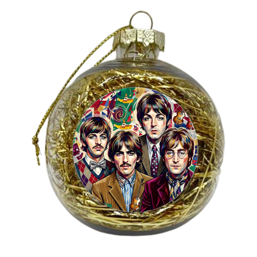 The Beatles: A Pop Art Symphony - xmas bauble by haris kavalla