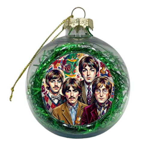 The Beatles: A Pop Art Symphony - xmas bauble by haris kavalla