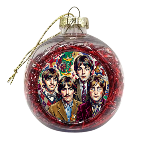 The Beatles: A Pop Art Symphony - xmas bauble by haris kavalla