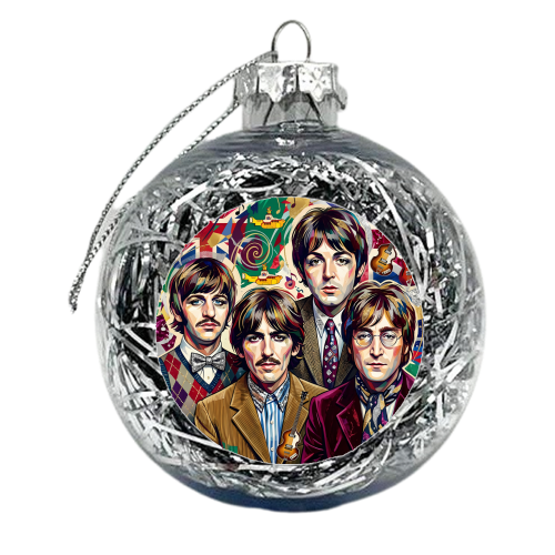 The Beatles: A Pop Art Symphony - xmas bauble by haris kavalla