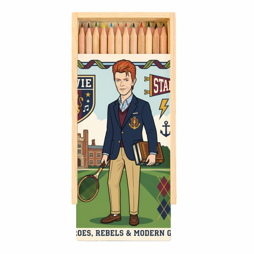 David Bowie: The Starman Legacy - Coloured Pencils with Box by haris kavalla