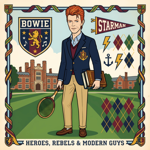 David Bowie: The Starman Legacy - Die Cut Sticker by haris kavalla