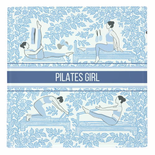 Pilates Girl - personalised beer coaster by Lilly Rose