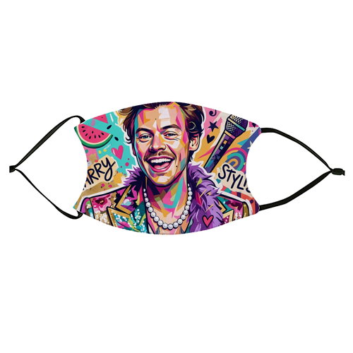 Stylish Pop Art Explosion - face cover mask by haris kavalla