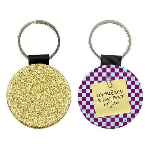 Comparison is the thief of joy - keyring by Lilly Rose