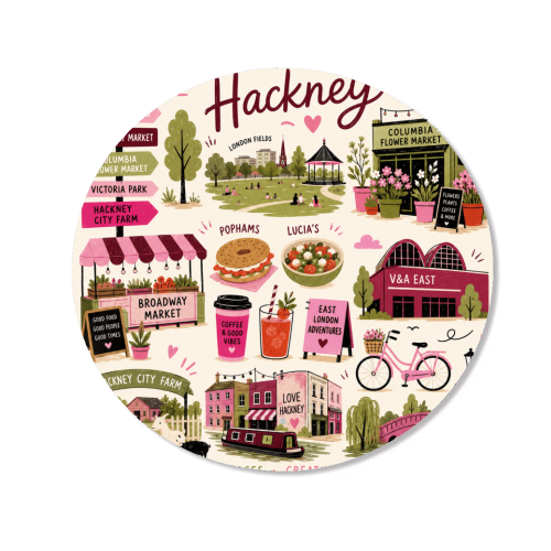 Love, Hackney! - Magnet by The Yellow Box
