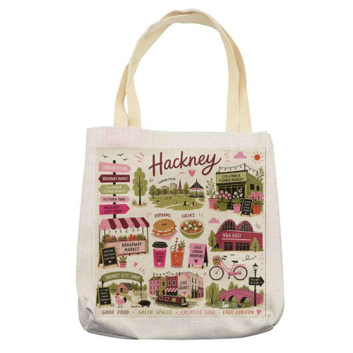 Love, Hackney! - printed canvas tote bag by The Yellow Box