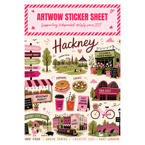 Love, Hackney! - Sticker Sheet by The Yellow Box