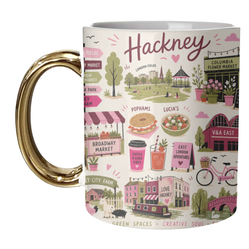 Love, Hackney! - unique mug by The Yellow Box