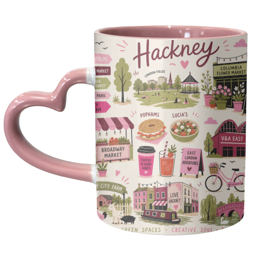 Love, Hackney! - unique mug by The Yellow Box
