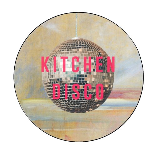 Kitchen Disco | - Circle Sticker by The 13 Prints