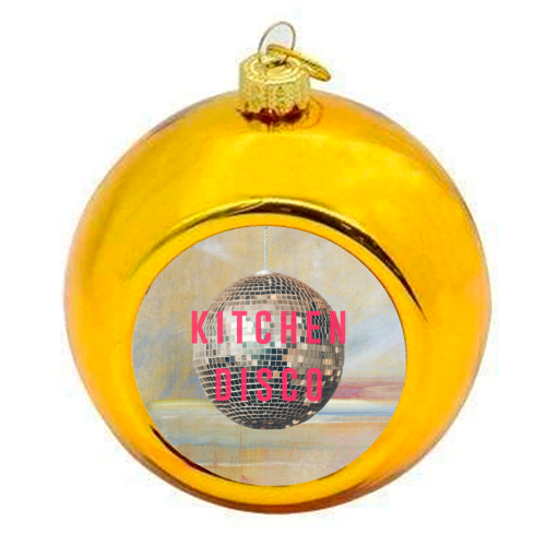 Kitchen Disco | - colourful christmas bauble by The 13 Prints