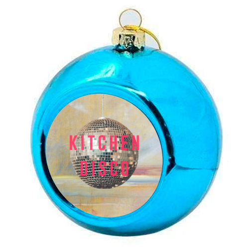 Kitchen Disco | - colourful christmas bauble by The 13 Prints