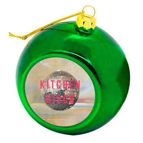Kitchen Disco | - colourful christmas bauble by The 13 Prints