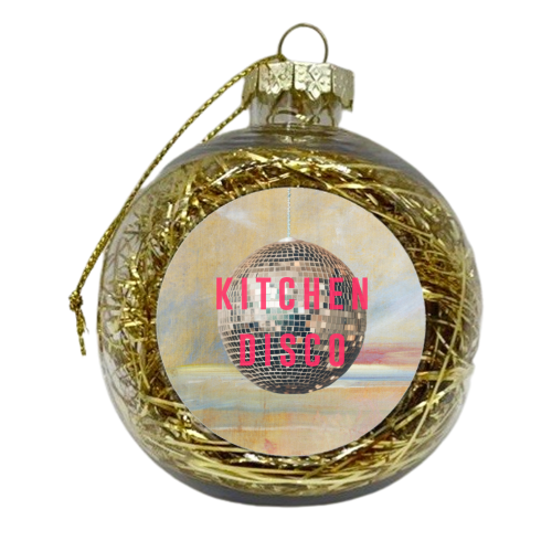 Kitchen Disco | - xmas bauble by The 13 Prints