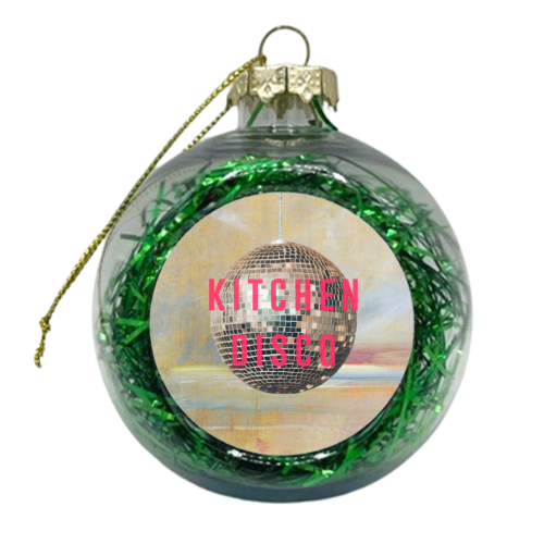 Kitchen Disco | - xmas bauble by The 13 Prints