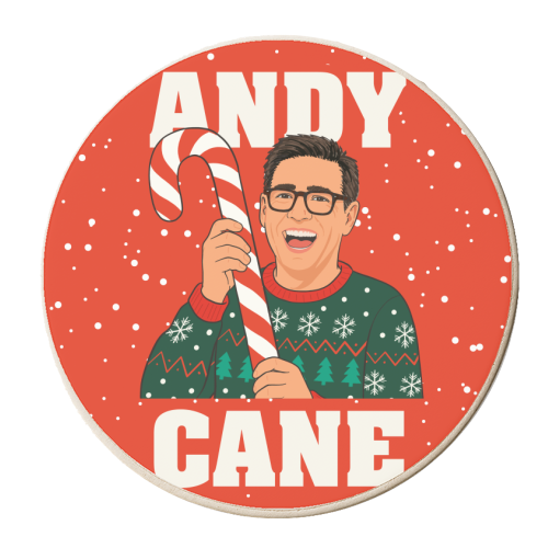 Andy Burnham Christmas Design - personalised beer coaster by AbiGoLucky